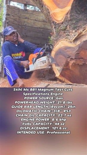 10K views · 88 reactions | Stihl Ms 881 Magnum Test Cuts...