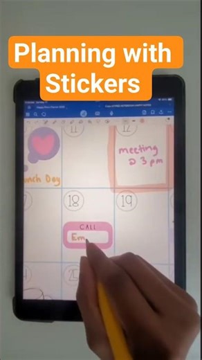 😍 Planning with Stickers | ✨ Digital Planning