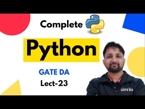Classes and Objects | Lecture 23 | Python Complete Course | GATE DA | Puneet Kansal