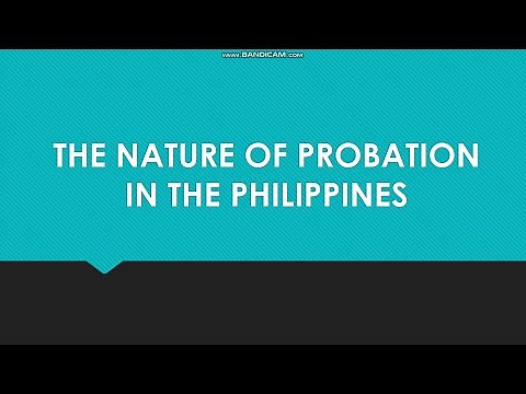 NON-INSTITUTIONAL CORRECTION- The Nature of Probation in the Philippines