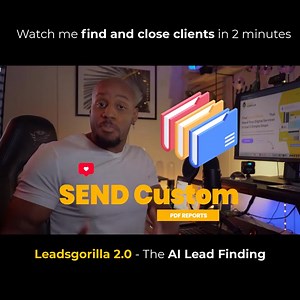 🚨 You left something behind! 🚨 🤔🤔Did you forget to grab LeadsGorilla 2.0? This powerful AI-driven tool can help you find and close clients for your online or offline business. 💡Use the same AI technology found in ChatGPT to easily find pre-qualified leads in any niche and generate professional reports that can be customized with your own branding. https://leadsgorilla.io/founders-special/ Don't miss out on the chance to drive your client acquisition efforts with ease. Join the thousands of 