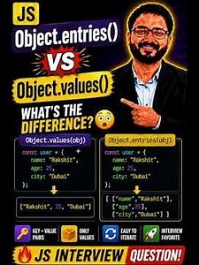 Object.values vs Object.entries