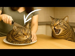 CAT vs BIRTHDAY CAKE 🎂😹 | The Funniest Moments of Luna and Estrella Cats