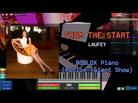 Laufey - From The Start | Roblox Got Talent (ROBLOX Piano Cover)