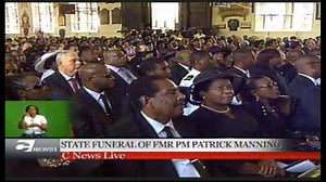 The nation is joined by International Dignitaries in celebrating the life of Mr. Patrick Manning Former Prime Minister during the State Funeral at Trinity Cathedral Port of Spain. Current Prime Minister Dr. Keith Rowley was among those paying tribute to Mr. Manning. | ISAAC 98.1 FM 'The Promise'