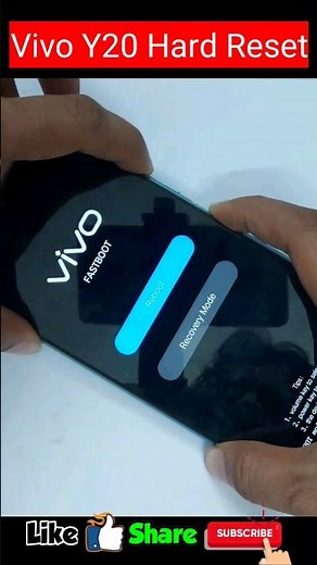 Vivo Y20/ Y20G / Y20A / Y20i Hard Reset | Password Pattern Unlock without PC #shorts #shortsfeed