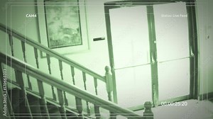 Interior Security camera footage of a small business - Angle 4 - Lobby