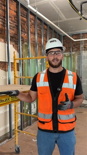 Warfel Construction Company on Instagram: "Scaffolds are a common sight on jobsites, but even the smallest misstep can put workers at risk. In this video, Safety Engineer Tre Fissella breaks down four critical steps for working safely on baker scaffolds: 1.) Inspection first – make sure the scaffold has been properly inspected and tagged before use. 2.) Lock it down – always secure the wheels before climbing. 3.) Plank & secure – confirm platforms are fully planked and the scaffold is stable. 4.