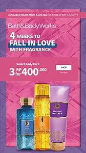 Glow up for less! 💖 Your favourite select body care picks are now at special prices! Shop now at Bath & Body Works. | Bath & Body Works Indonesia