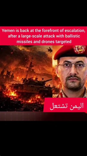 #actualités #iran #yemon #usa🇺🇸 #israel🇮🇱 Yemen is back at the forefront of escalation, after a large-scale attack with ballistic missiles and drones targeted