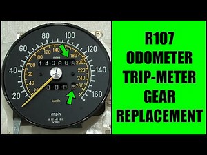 560SL - Odometer & Trip Meter Repair | R107 VDO Gear Replacement