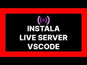 como instalar LIVE SERVER en VISUAL studio CODE 2023 🍏