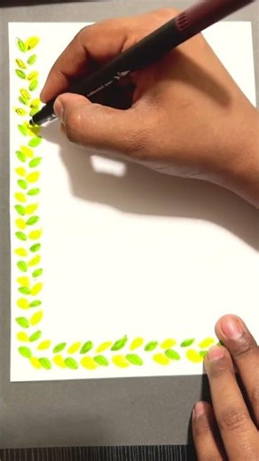 Front page border designs 🌱#art #viral #shorts #frontpage #frontpageborderdesign #pageborder #border