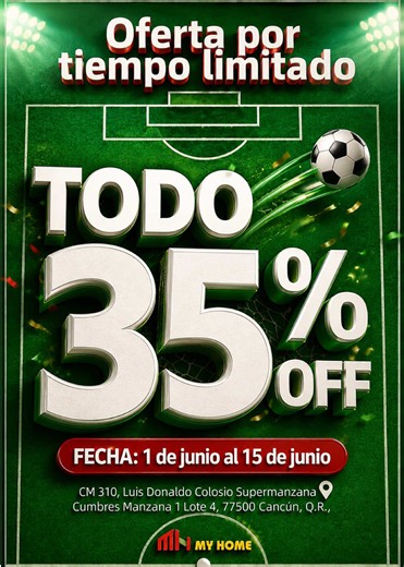 35% de descuento en toda la tienda - Oferta MyHome