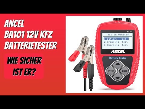 BEWERTUNG (2026): ANCEL BA101 12V KFZ Batterietester. Infos