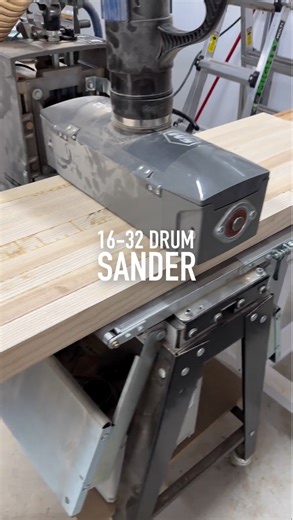 2.7K views · 33 reactions | The 16-32 Drum Sander makes the sanding process as smooth as butter 杻 It looks like "go big or go home" is taken quite literally with that cutting board game!  See more details on our website here: https://bit.ly/4cfGCs0 (and take 10% off on Classic machinery and accessories while you're there ) #WoodworkShop #WoodworkingProject #WoodworkerTools #DrumSander | Laguna Tools | Facebook