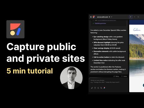 Easy Way to Capture Public or Private Sites | Web to Code by Anima