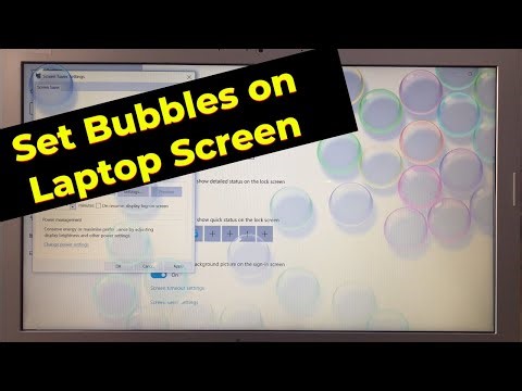 How To Set Bubbles in Laptop | How To Set Bubbles Screensaver | Laptop Bubbles on Screen
