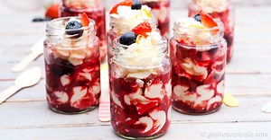Berry Eton Mess Dessert Shots |