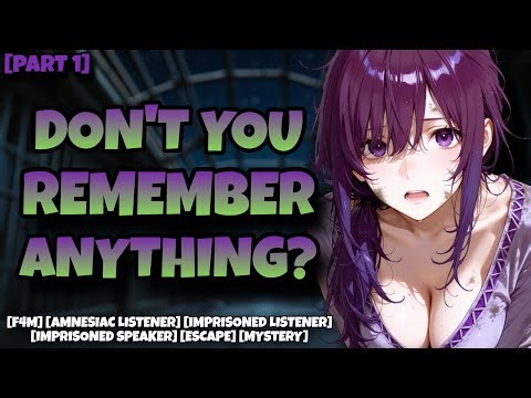 [ASMR RP F4M] You Wake Up in a Dungeon; You Can't Remember Anything [Amnesiac Listener] [Part 1]