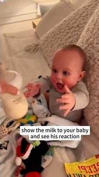 Baby milk bottle reaction absolutely crazy #viral #shorts #morksrank #babymilkreaction #relatable