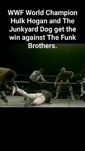 28K views · 411 reactions | WWF World Champion Hulk Hogan and The Junkyard Dog get the win against The Funk Brothers. | Brandon Idle | Facebook