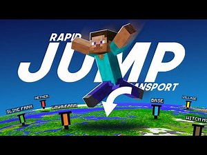 Jump Transport - Instant Fast Travel in Vanilla Minecraft (Tutorial)
