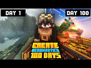 I Survived 100 Days in Minecraft Create Aeronautics