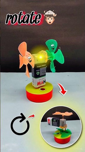 Automatic rotating table fan 🪭🪭 #new #diy #shorts