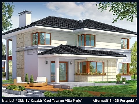 İstanbul Silivri 2 Katlı Garajlı Dubleks Özel Tasarım Ev Villa Proje