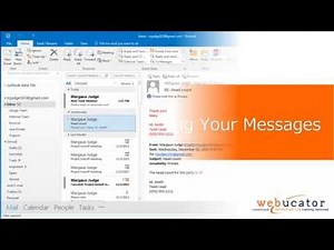 Organizing Your Messages in Microsoft Outlook