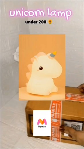 unicorn table lamp 🌟#myntra #unicorn #viral #unboxing