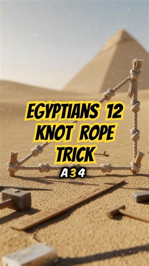 The 12-Knot Rope Trick That Built The Pyramids #ancient #architecture