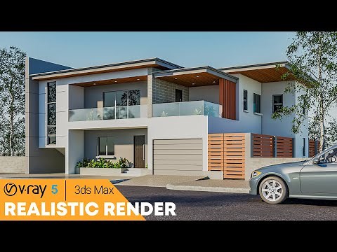 Realistic Exterior Rendering In 3Ds Max Vray 5 | Photorealistic Rendering Vray 5