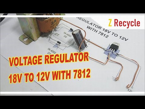 REGULATOR 18V TO 12V WITH 7812 || HOW TO MAKE VOLTAGE REGULATOR 7812