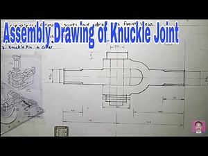 Assembly drawing of knuckle joint