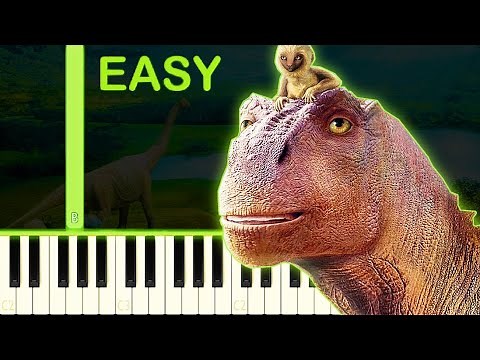 DISNEY DINOSAUR (2000) THEME - EASY Piano Tutorial