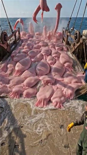 Blob fish on a fishing boat