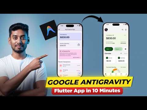 I Built an AI Flutter App in 10 Minutes Using Google Anti-Gravity