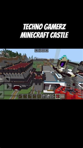 Techno Gamerz minecraft Castle 🏰 #games #gaming #newgame #subscribe #viral #shorts #minecraft