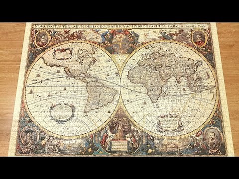 Timelapse Puzzle : 5000 Pieces Ravensburger : Antique World Map (No.17 411 9)