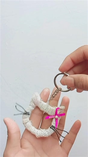 Make Your Own Hello Kitty Keychain 😍 | Super Cute DIY Craft Idea!