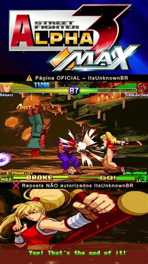 Maki DOMINATES Akuma in Street Fighter Alpha 3 Max