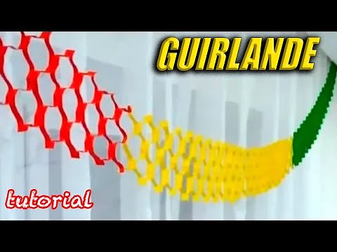Comment faire une guirlande de papier / Très belle guirlande