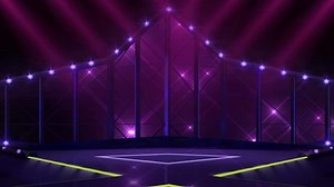 Entertainment TV Studio Set - Virtual Green Screen Background Loop