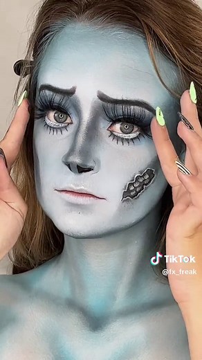 Corpse Bride Makeup Transformation Tutorial