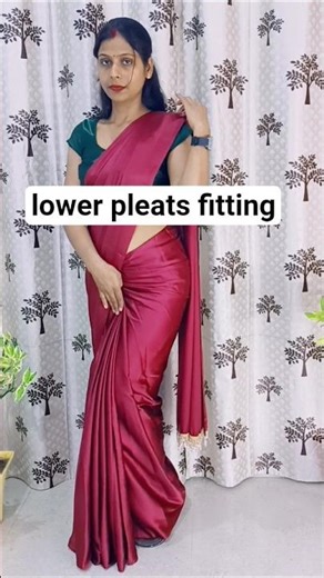saree draping #trending saree on #flipkart #satinsilk #fashion #bollywood #silk