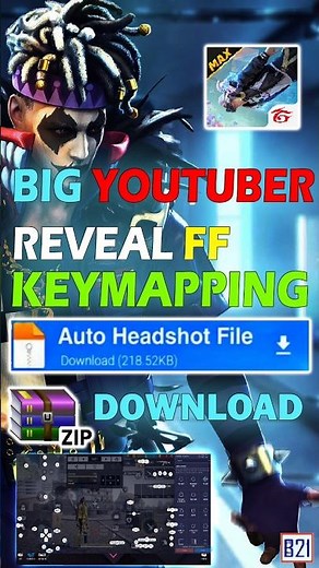 Best Keymapping For Free Fire PC Bluestacks 5 | FF Custom Hud Keymapping Download #freefire