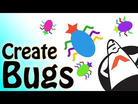 How to create a bug character and animate it along a path