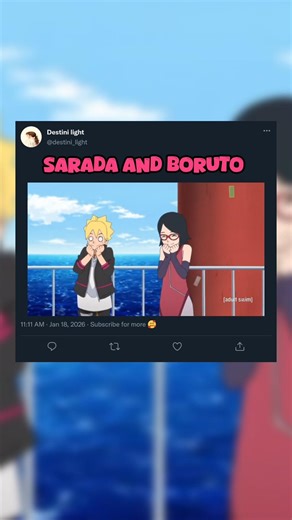 Boruto x sarada #naruto #music #trending #viral #song